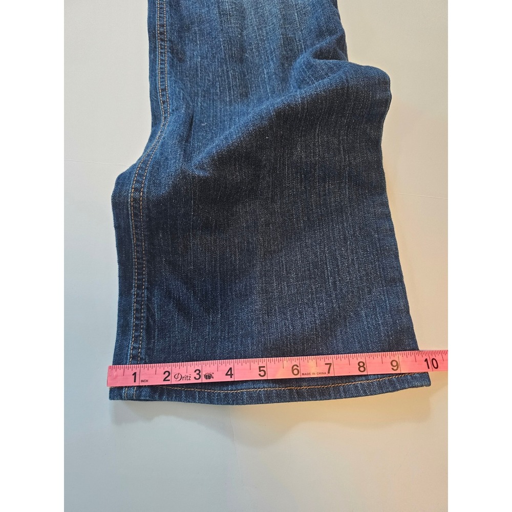 Eddie Bauer Natural Bootcut Jeans Womens 6R Blue Denim Stretch CAT 4265 - Picture 6 of 9